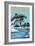 Marco Island, Florida - Dolphins Jumping-Lantern Press-Framed Premium Giclee Print