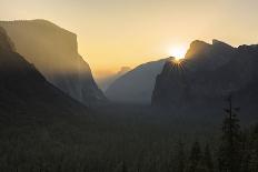 Golden Light in the Yosemite National Park, California-Marco Isler-Photographic Print