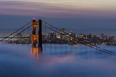 Just in Front of the Sunrise in the Golden Gate Bridge, San Francisco, California-Marco Isler-Photographic Print