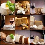 Collection Of Italian Cheese And Wine-Marco Mayer-Stretched Canvas