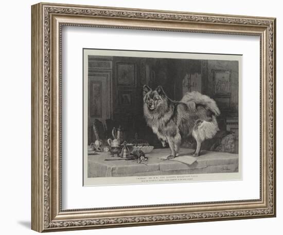 Marco on Hm the Queen's Breakfast-Table-Charles Burton Barber-Framed Giclee Print