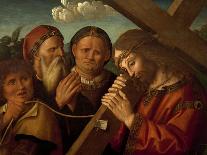 Christ Carrying the Cross and Two Saints-Marco Palmezzano-Framed Giclee Print