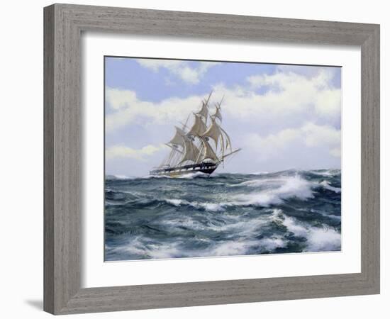 Marco Polo'- "The Fastest Ship in the World", 2003-James Brereton-Framed Giclee Print