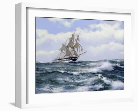 Marco Polo'- "The Fastest Ship in the World", 2003-James Brereton-Framed Giclee Print