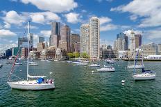 Boston Skyline-marcorubino-Framed Premier Image Canvas