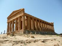 Greek Temple of Segesta-marcorubino-Framed Premier Image Canvas