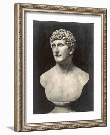 Marcus Antonius (Mark Anthony) Roman Statesman and Triumvir: Portrait Bust-null-Framed Photographic Print