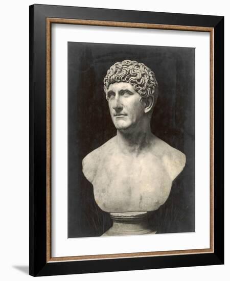 Marcus Antonius (Mark Anthony) Roman Statesman and Triumvir: Portrait Bust-null-Framed Photographic Print