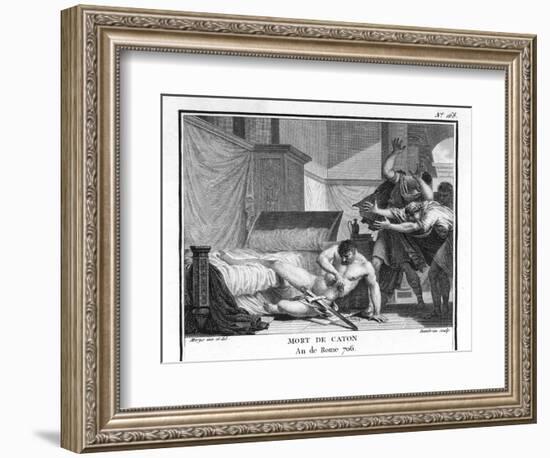 Marcus Cato Uticensis Opposing Caesar-Augustyn Mirys-Framed Photographic Print