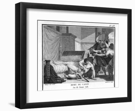 Marcus Cato Uticensis Opposing Caesar-Augustyn Mirys-Framed Photographic Print