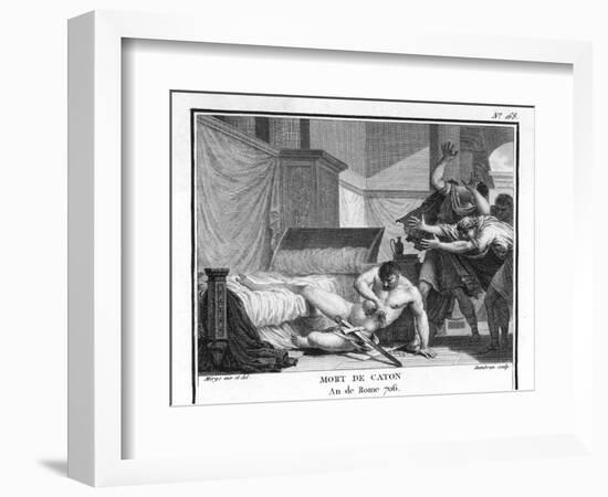 Marcus Cato Uticensis Opposing Caesar-Augustyn Mirys-Framed Photographic Print