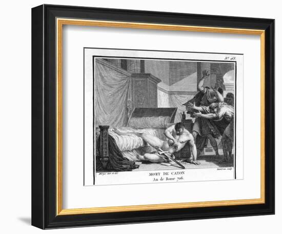 Marcus Cato Uticensis Opposing Caesar-Augustyn Mirys-Framed Photographic Print