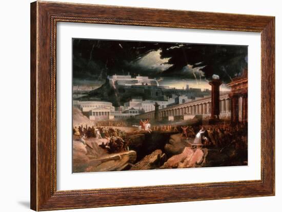 Marcus Curtius, C.1827-John Martin-Framed Giclee Print