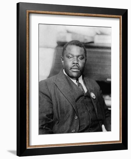 Marcus Garvey, Jamaican Black Nationalist and Separatist, Ca. 1920-null-Framed Photo