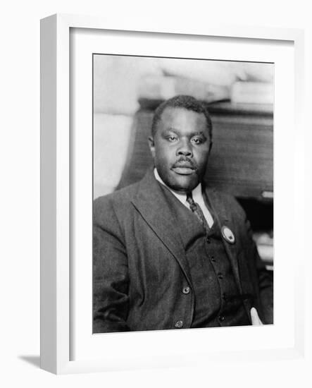 Marcus Garvey, Jamaican Black Nationalist and Separatist, Ca. 1920-null-Framed Photo