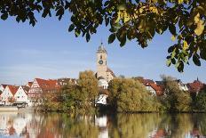 Blauer Turm Tower and St. Peter Collegiate Church, Bad Wimpfen, Neckartal Valley-Marcus Lange-Photographic Print