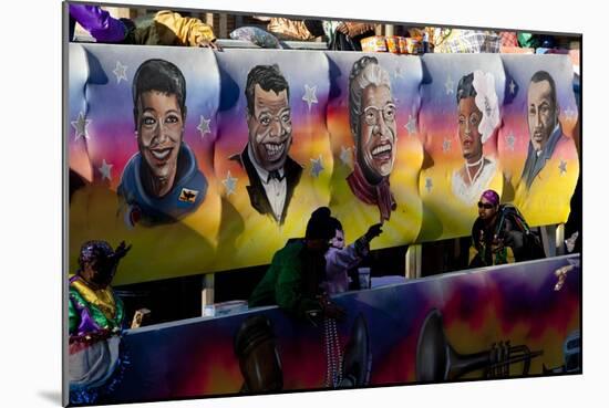 Mardi Gras African American Heroes Float-Carol Highsmith-Mounted Art Print