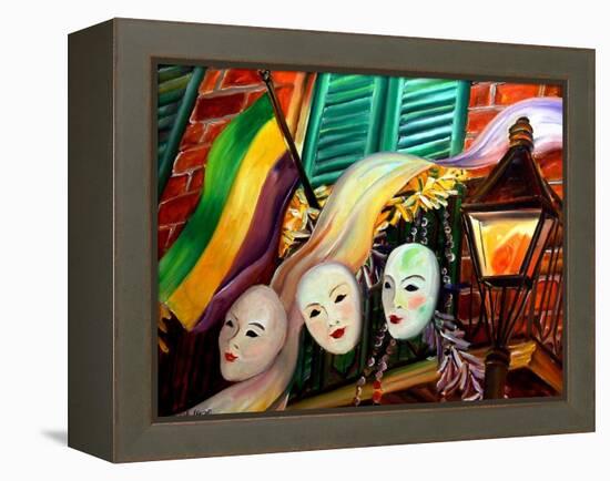 Mardi Gras Balcony-Diane Millsap-Framed Stretched Canvas