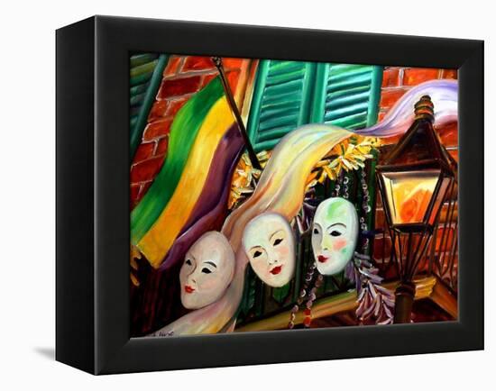 Mardi Gras Balcony-Diane Millsap-Framed Stretched Canvas