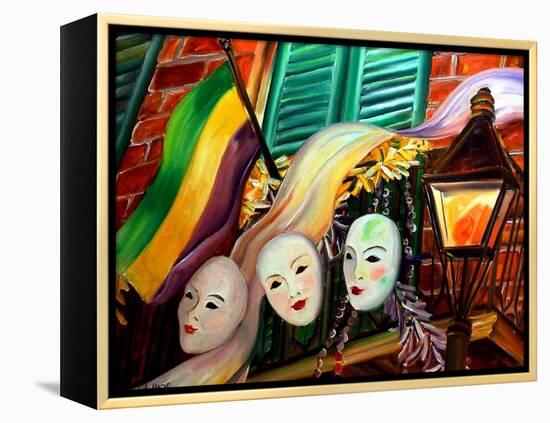 Mardi Gras Balcony-Diane Millsap-Framed Stretched Canvas