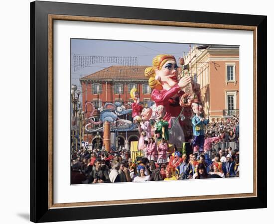 Mardi Gras Carnival Parade in Place Massena, Nice, Alpes Maritimes, Mediterranean, France-Ruth Tomlinson-Framed Photographic Print