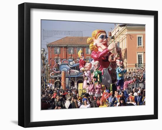 Mardi Gras Carnival Parade in Place Massena, Nice, Alpes Maritimes, Mediterranean, France-Ruth Tomlinson-Framed Photographic Print