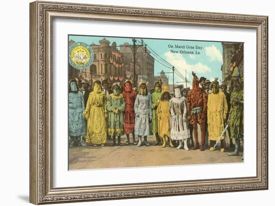 Mardi Gras Costumes, New Orleans, Louisiana-null-Framed Art Print