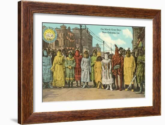 Mardi Gras Costumes, New Orleans, Louisiana-null-Framed Art Print