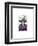 Mardi Gras Cow-Fab Funky-Framed Art Print