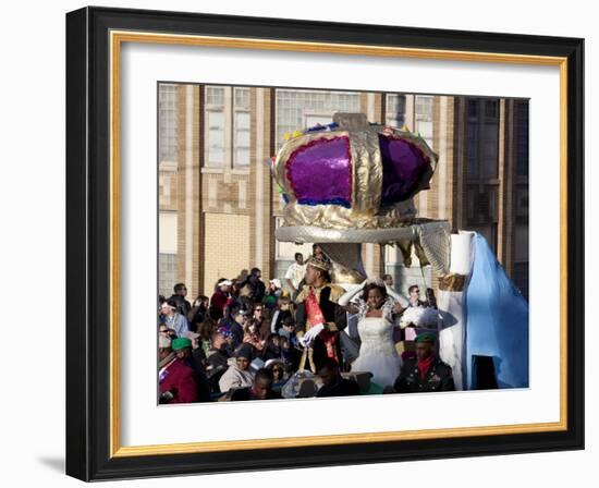 Mardi Gras Crowning The Queen-Carol Highsmith-Framed Art Print