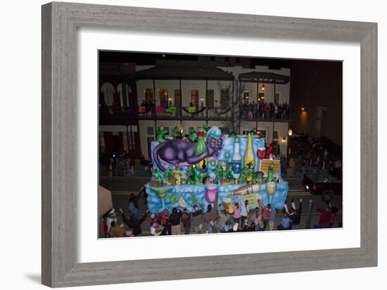 Mardi Gras Drunken Cat On Float-Carol Highsmith-Framed Art Print