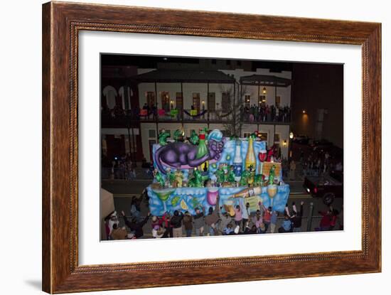 Mardi Gras Drunken Cat On Float-Carol Highsmith-Framed Art Print