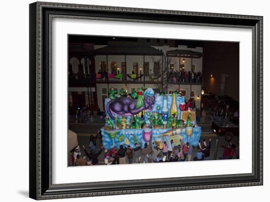 Mardi Gras Drunken Cat On Float-Carol Highsmith-Framed Art Print