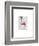 Mardi Gras Flamingo Full-Fab Funky-Framed Art Print