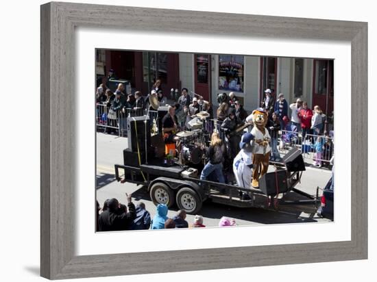 Mardi Gras Float; Band With Cartoon Characters-Carol Highsmith-Framed Art Print