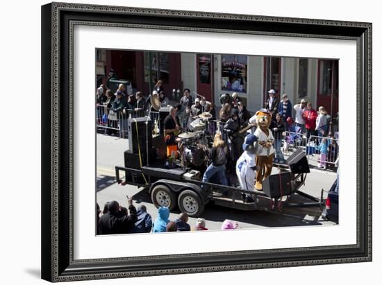 Mardi Gras Float; Band With Cartoon Characters-Carol Highsmith-Framed Art Print