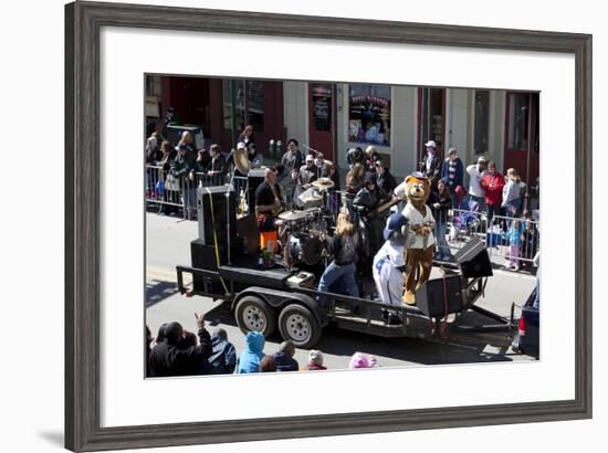 Mardi Gras Float; Band With Cartoon Characters-Carol Highsmith-Framed Art Print