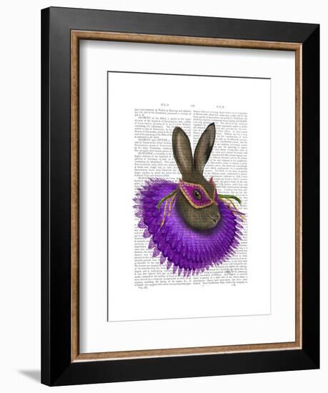 Mardi Gras Hare-Fab Funky-Framed Art Print