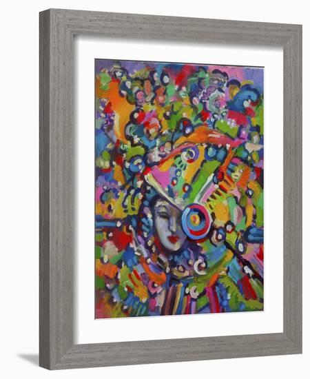 Mardi Gras Lady 615 3-Howie Green-Framed Giclee Print