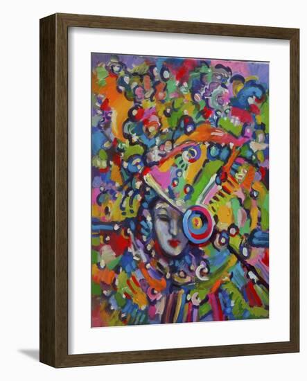 Mardi Gras Lady 615 3-Howie Green-Framed Giclee Print