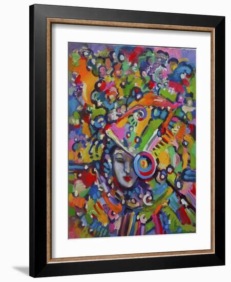 Mardi Gras Lady 615 3-Howie Green-Framed Giclee Print