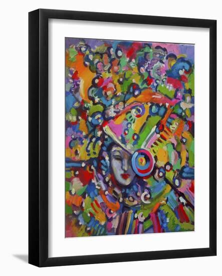 Mardi Gras Lady 615 3-Howie Green-Framed Giclee Print