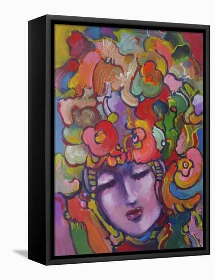 Mardi Gras Lady 615 4-Howie Green-Framed Premier Image Canvas