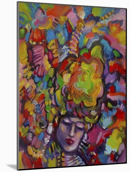 Mardi Gras Lady 6152-Howie Green-Mounted Giclee Print