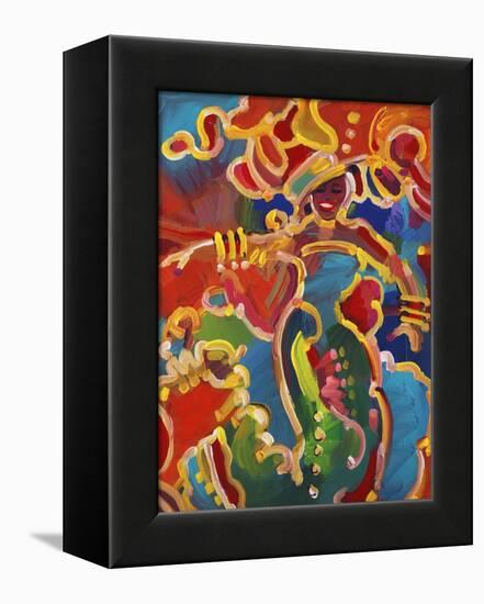 Mardi Gras Lady C-Howie Green-Framed Premier Image Canvas