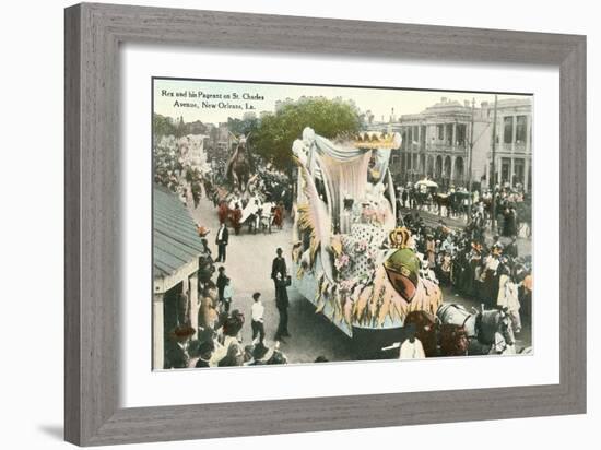 Mardi Gras Parade Float, Rex-null-Framed Art Print