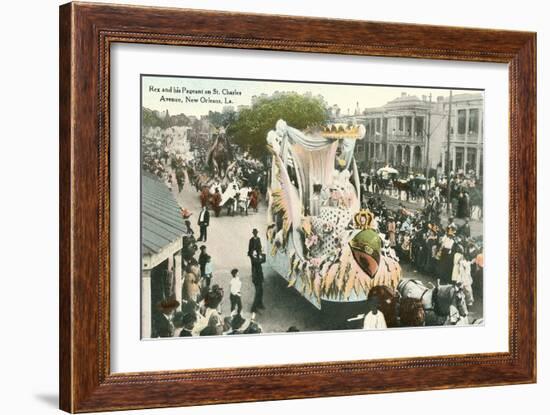 Mardi Gras Parade Float, Rex-null-Framed Art Print