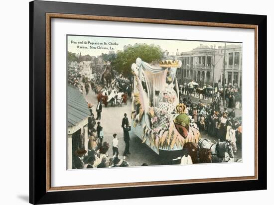 Mardi Gras Parade Float, Rex-null-Framed Art Print