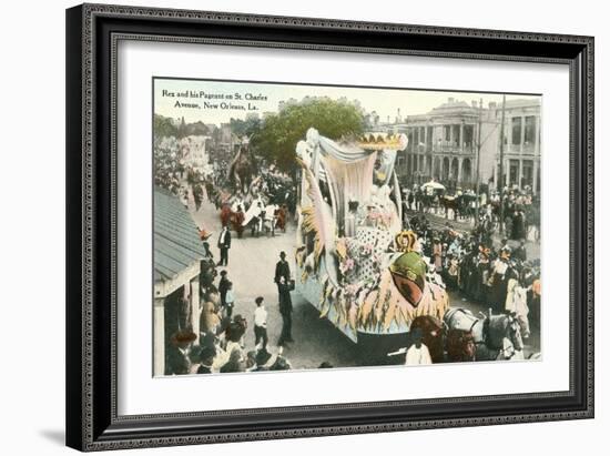 Mardi Gras Parade Float, Rex-null-Framed Art Print