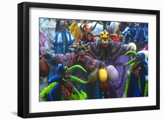 Mardi Gras, Ponce, Puerto Rico, U.S. Territory, Caribbean-null-Framed Photographic Print